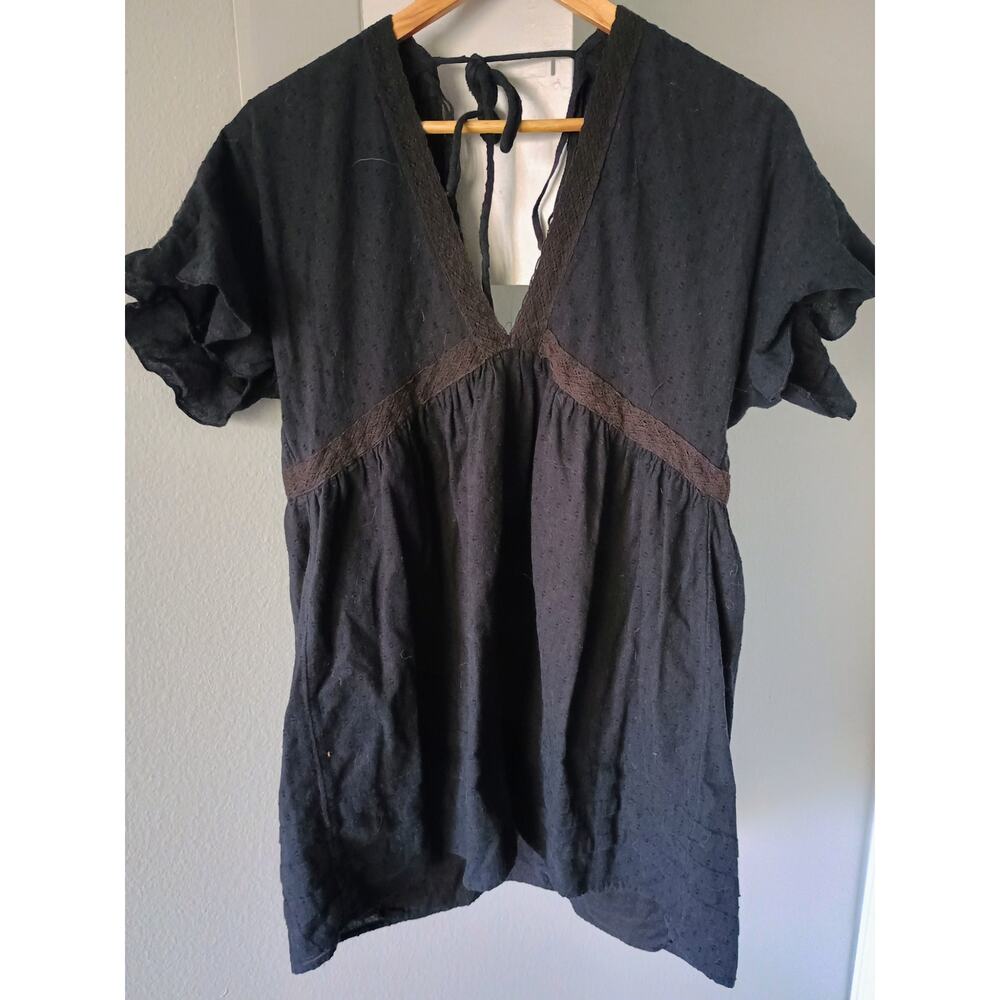 Urban outfitters whimsigoth peasant boho babydoll mini dress festival summer s
